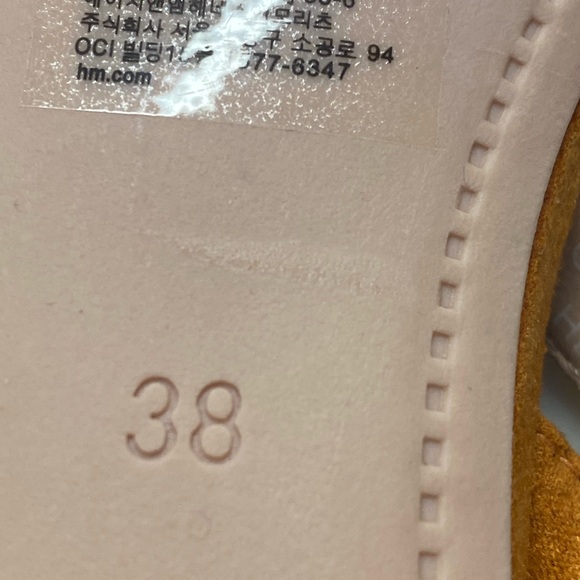 H&M Tan Sandals with Twisted Straps and Ankle Support NEW without tag - Picture 4 of 9